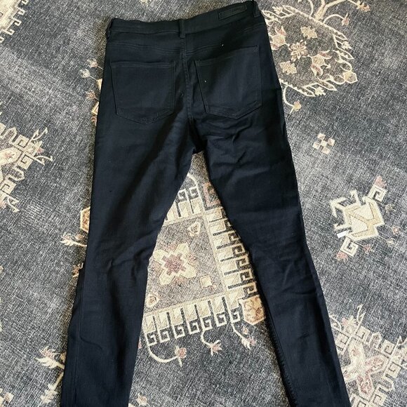 Express Legging Black High Rise Jeans Size 8 EUC - Picture 2 of 2